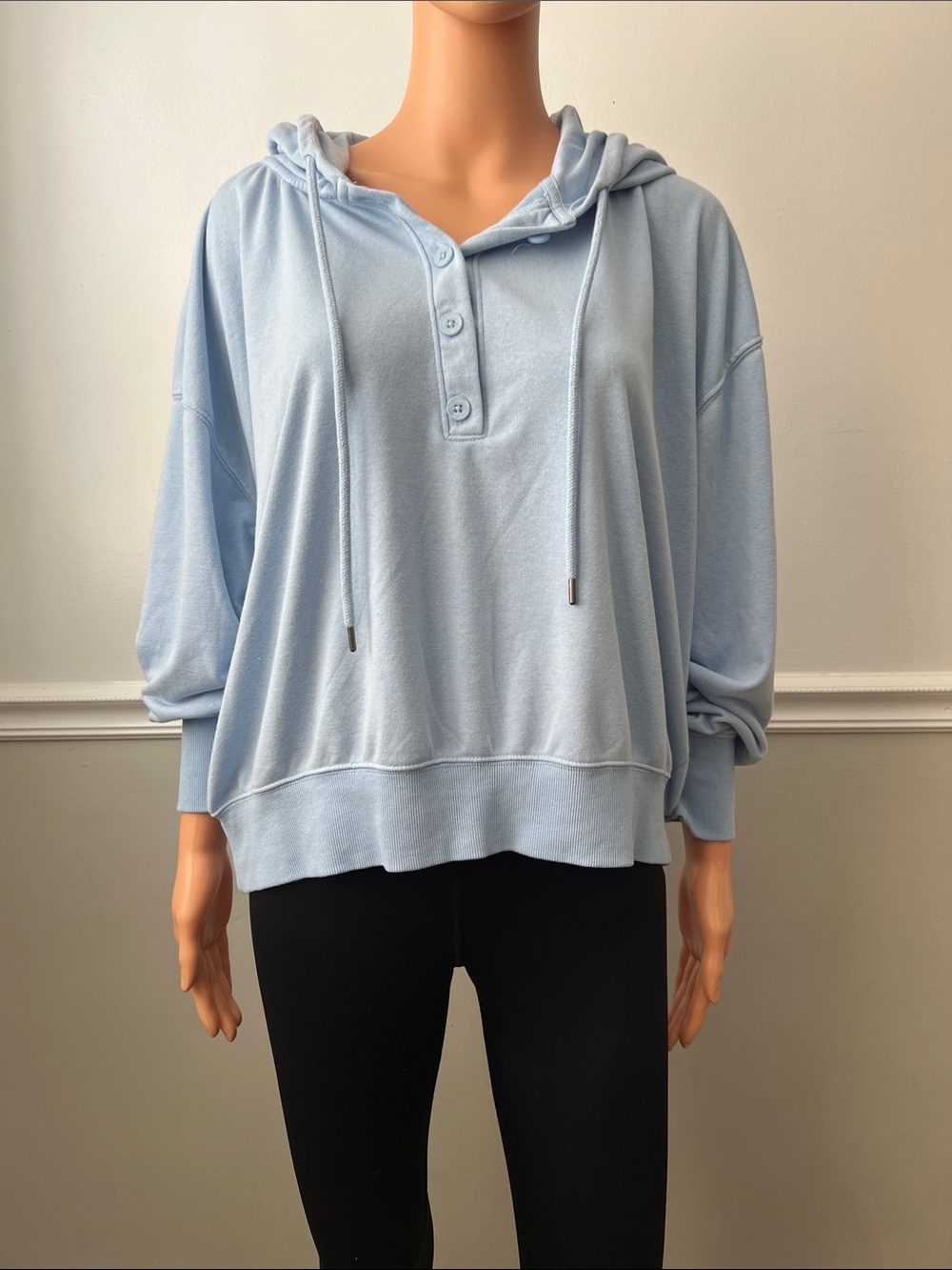 Universal Thread button-front hooded sweatshirt